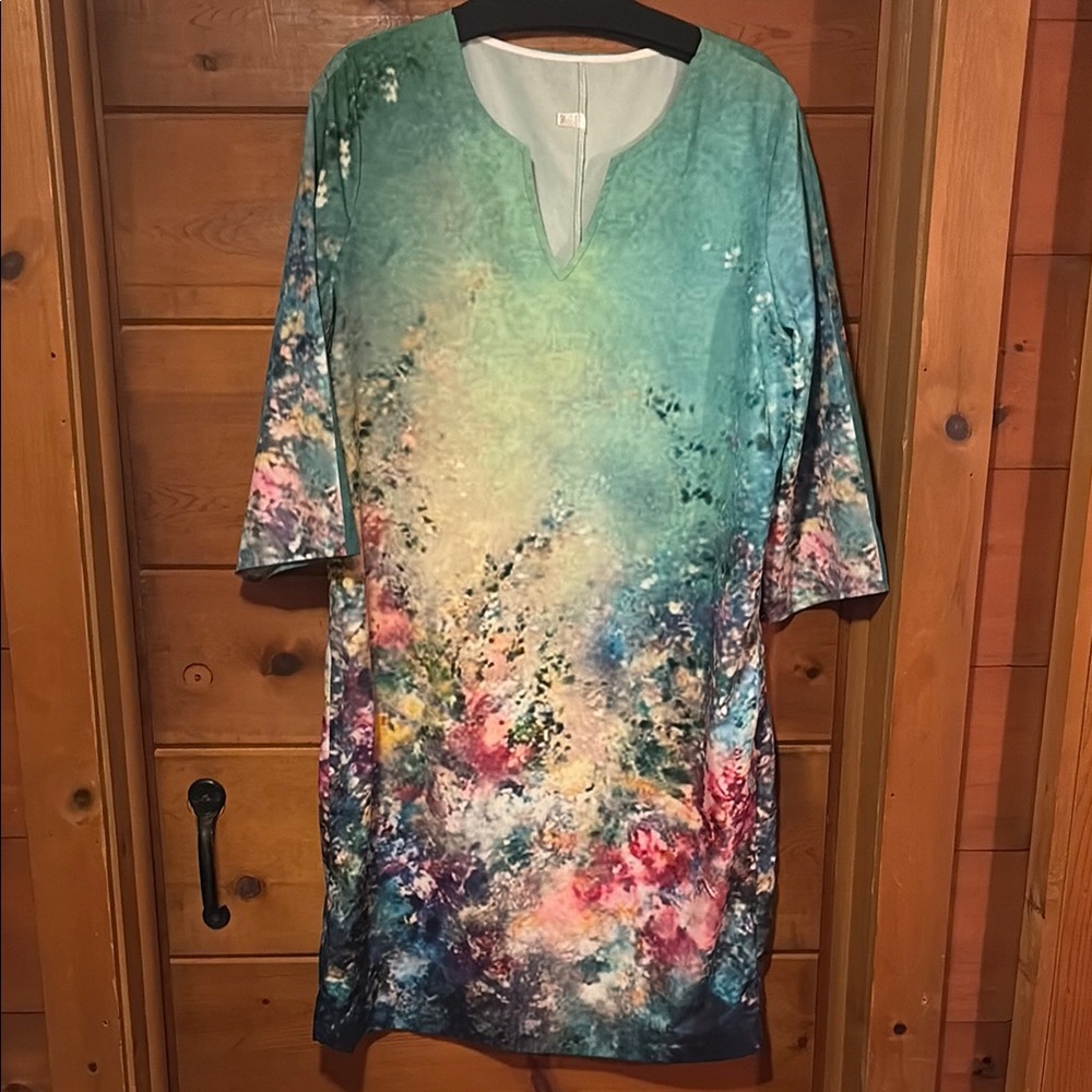 Floral Multicolor Tunic Dress